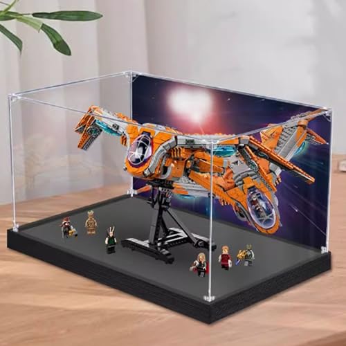 Acrylic Display Box Compatible with Lego 76193 Airship Transparent Box for 76193 Display Box Box Only Painted Background