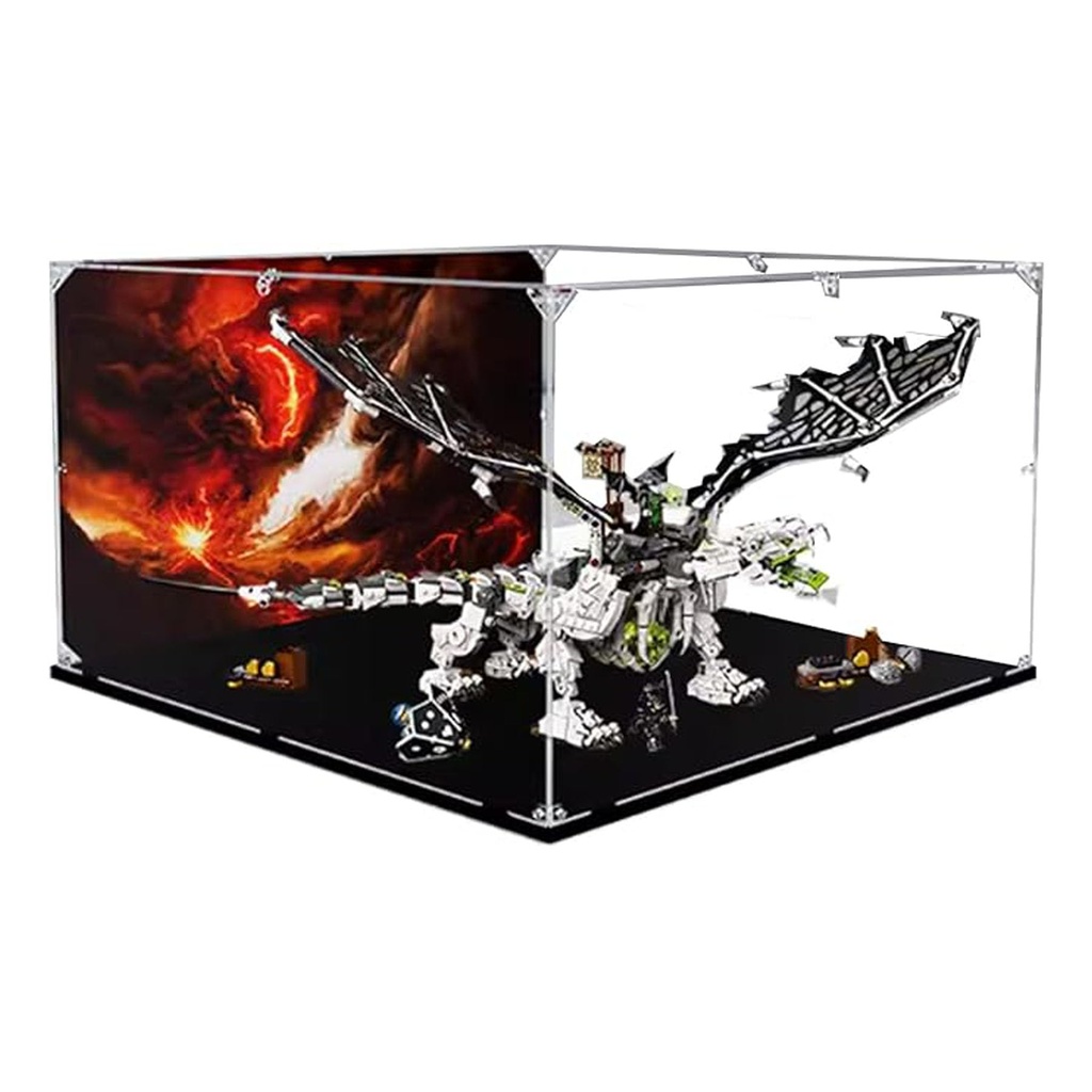Acrylic Display Box Compatible with Lego 71721 Skeleton Wizard Kit Collectible Gift Display Box Organizer Box Only