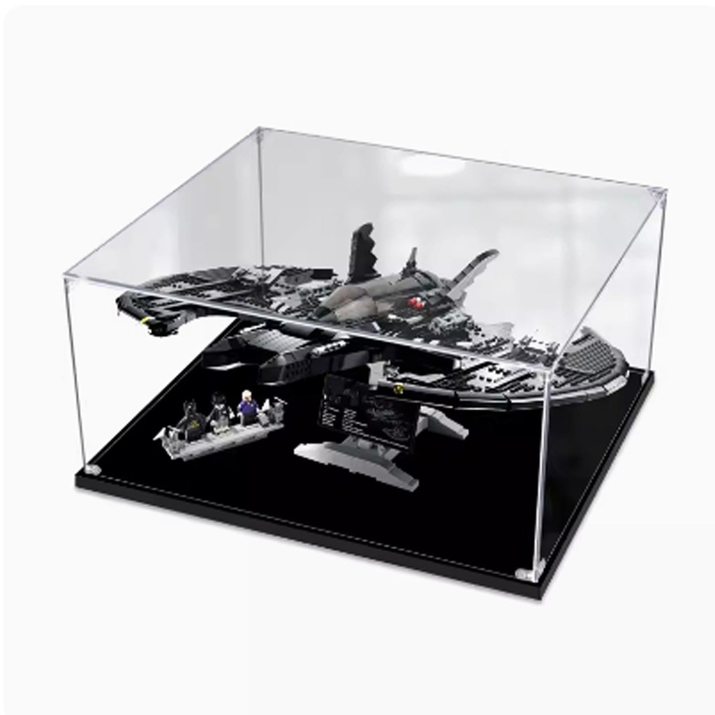 FEIFANBOYANG Acrylic Transparent Display Case for Lego 76161 Combat Aircraft Model Dustproof Transparent Display Case Showcase 236 236 118 inches Display Case Only 2mm