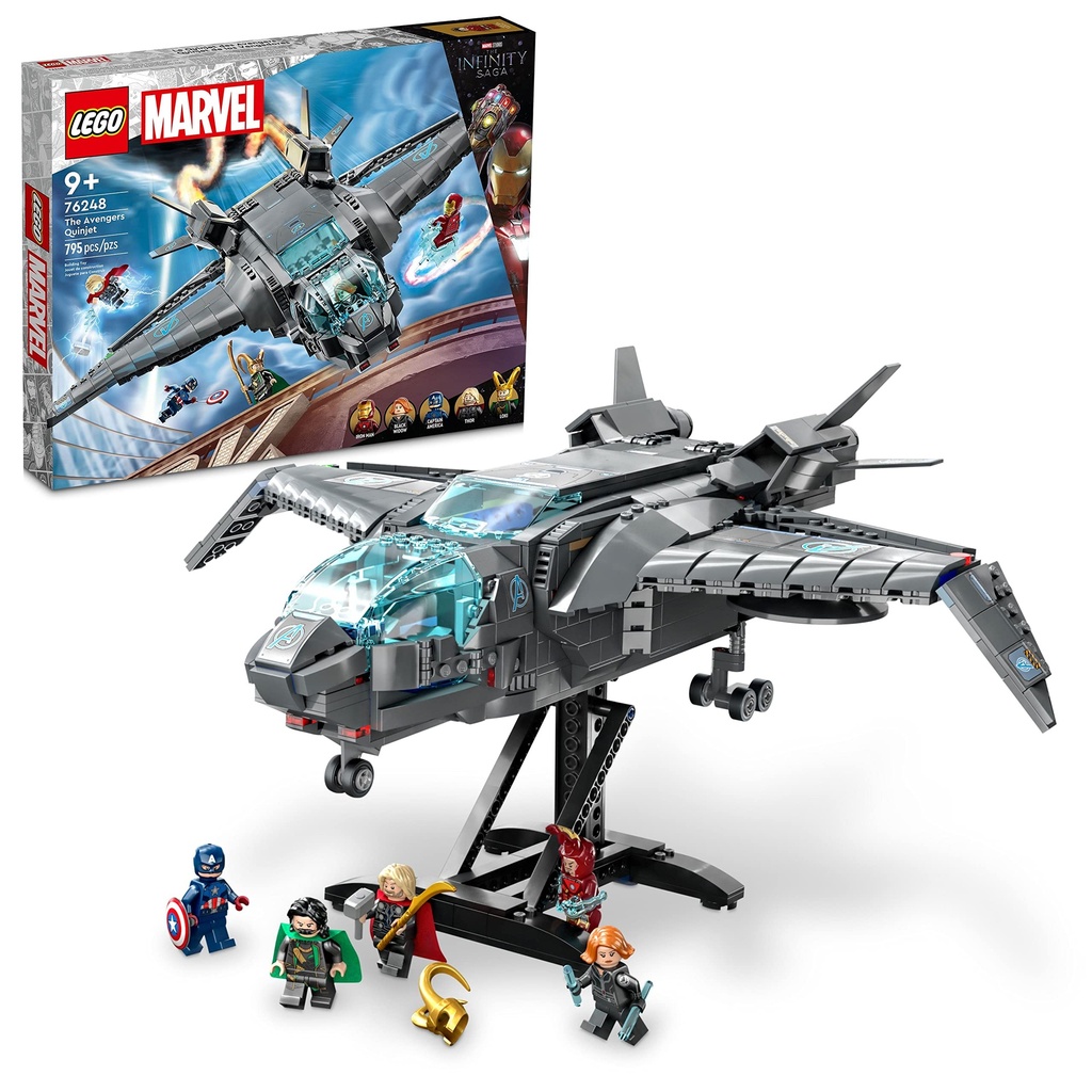 LEGO Marvel The Avengers Quinjet 76248 Building Toy Set for Kids Boys and Girls Ages 9 795 Pieces