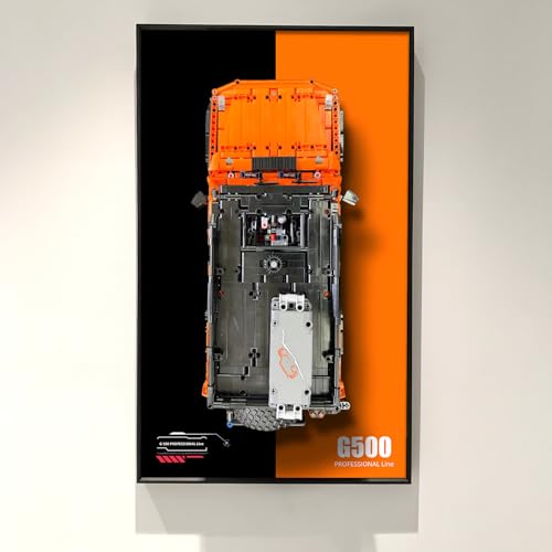ICUANUTY Display Wall Board for Lego Technic MercedesBenz G 500 Professional Line 42177 Wall Mount for Lego Model Car Size 75 x 45 cm for Lego Models Not Included Black