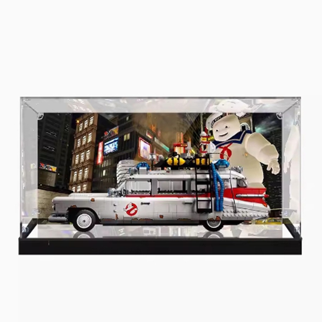 Acrylic Display Clear Collectors Box Compatible with Lego 10274 Ghost Train Automobiles Building Block Model Dust Storage Box Display Box Box Only Back spray