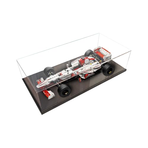 BoHeart Acrylic Display Case for Lego 42000 for Racing Model Dustproof Display Box Size653015 cm Model Not Included Black base3mm