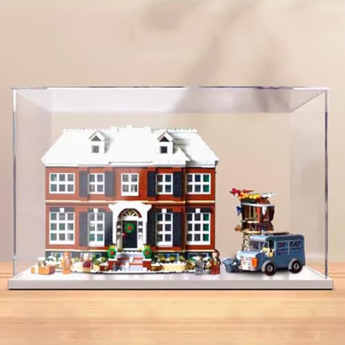 Acrylic Display Case For Lego 21330 Villas Model Dustproof Transparent Acrylic Display Case Storage Box Model Not Included White base