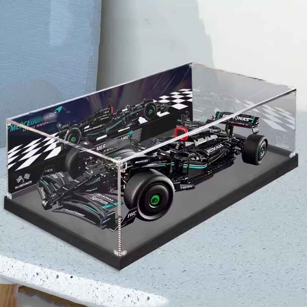 Acrylic Display Case Compatible with Lego 42171 Racing Building Block Model Protective UV Dust Collector Box Collectors Gift Protect and decorate your masterpieces Box Only Back spray