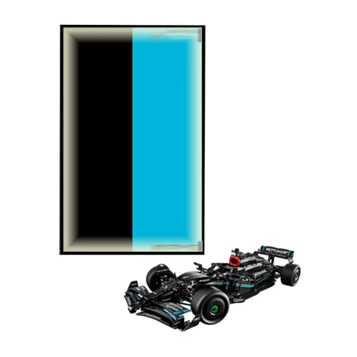 XINPENGD Wall Display Photo Frame Wall Plate Compatible with lego 42171 F1 Formula 1 Racing Carfor Collecting and Protecting196 x 314 inches model not included Option D With light