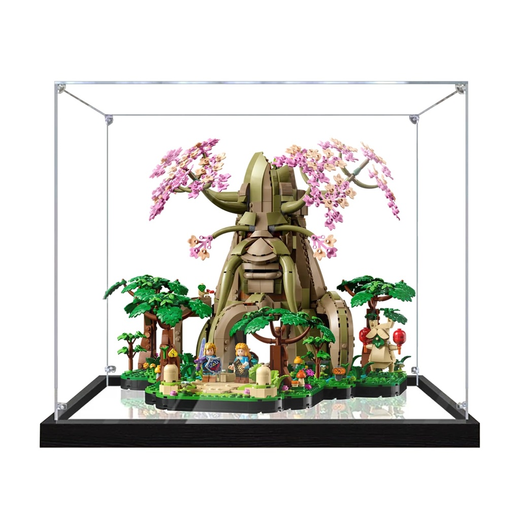 Acrylic Display Case for Lego 77092 Great Deku Tree Model Sturdy Protection for Your Collectible Model Not Included Mirror3 mm
