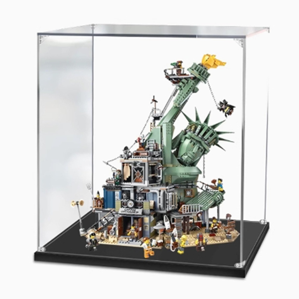 CHIFENMS Acrylic Display Case Compatible for Lego 70840 Collapse of The Statue of Liberty Dustproof Display Box Showcase Case Only Lego Sets are NOT Included 3mm