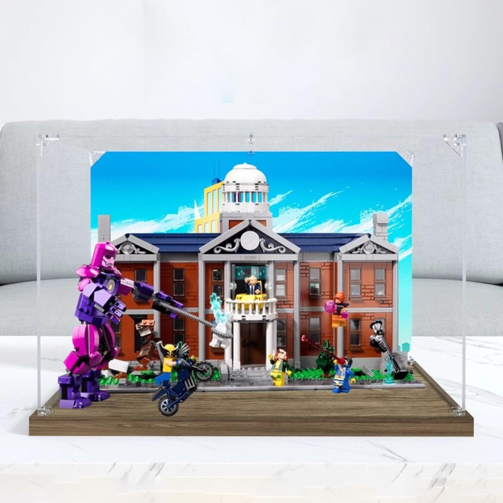 Acrylic Display Case Box Suitable for Lego 76294 XMansionDisplay box Used for Model display dustproof collectible Storage Model not included 3mm background B