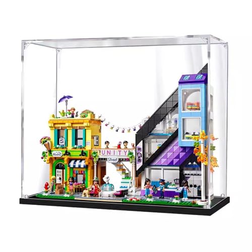 Acrylic Display Case Is Compatible with Lego 41732 Downtown Florists and Furniture Stores Building Kit Model Collectibles Dustproof Clear Display Box only Storage Box transparent 3mm