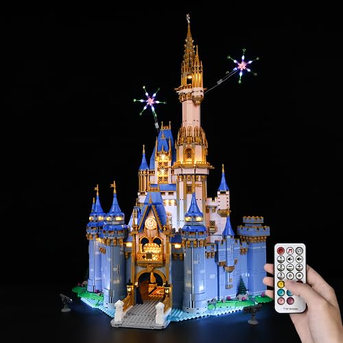 Kyglaring LED Lighting Kit For Lego43222 Disney Castle Building Kits Designed for Lego Building Blocks Model Not Included The Model Set RC Version
