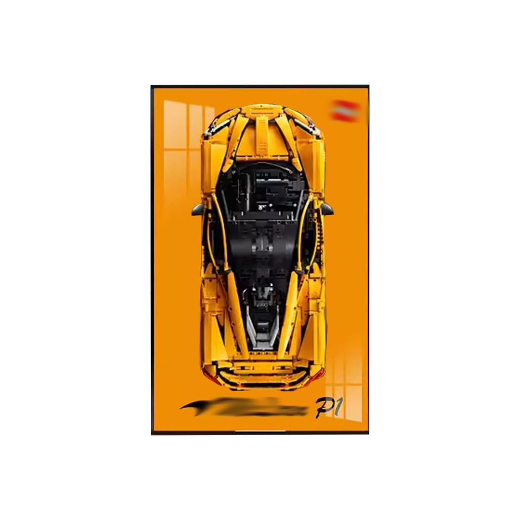 Display Wallboard for Lego 42172 P1 Racing Model Decorative Display Panels for Lego Car Wall Mounted Displays Wallboard GiftOnly Display Wallboard NO Model Option 4