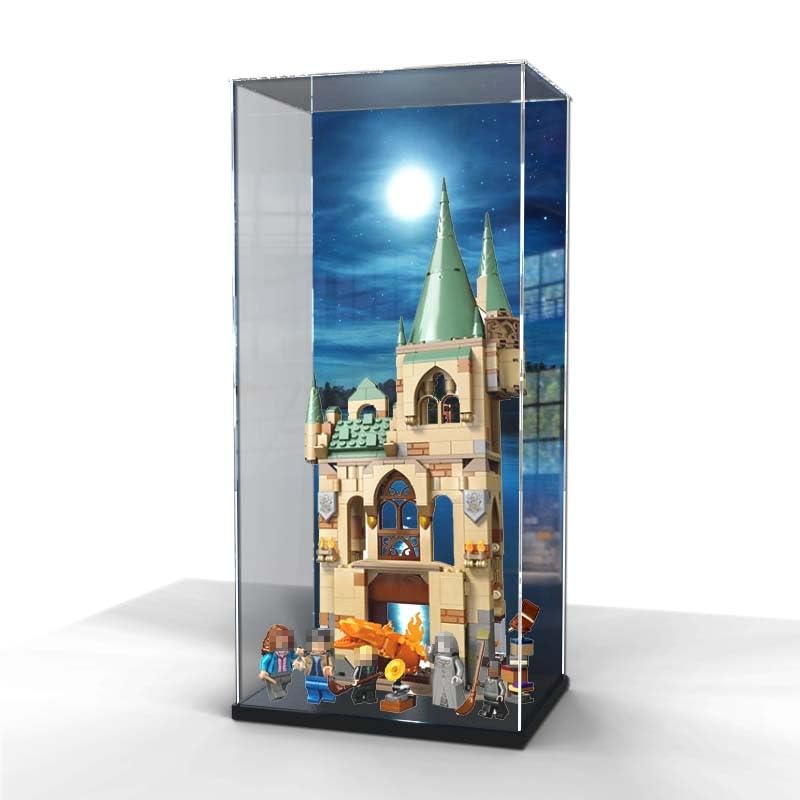 TRUSTFAR Acrylic display box for Lego 76413 Model of The House of Requirements Collection Protection Display Case Display Box Compatible with Lego 76413 No Model background