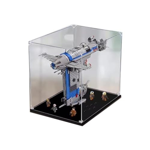 Acrylic Transparent Display Case for Lego 75188 Bombers Model Dustproof Transparent Display Case Showcase181 122 161 inches Display Case Only 2mm