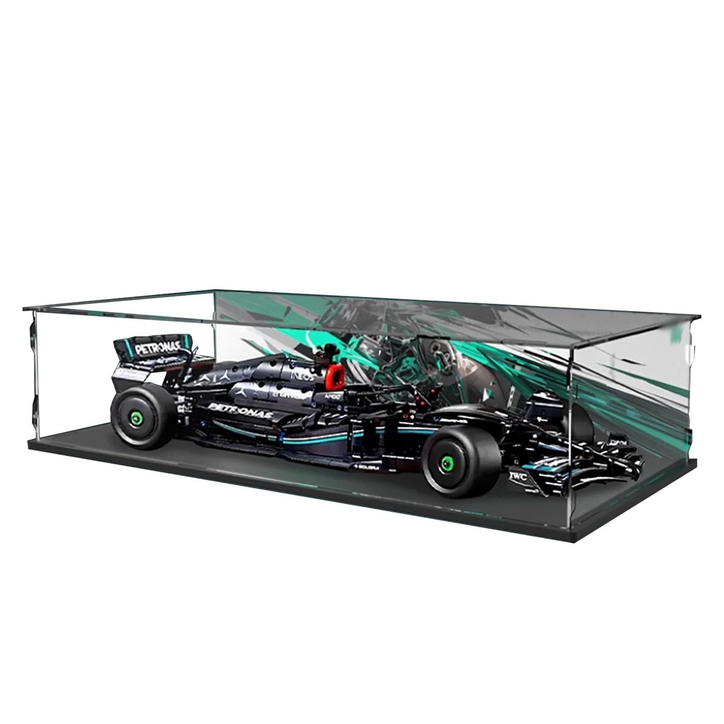 Dustproof Acrylic Clear Display Box Compatible with Lego 42171 F1 Racing Display Box Dustproof Box Storage Box Display Box Only Display Box Painted Option 1