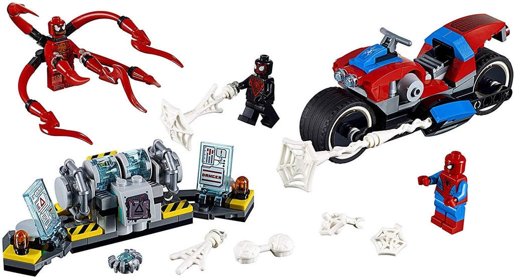 SpiderMan Marvel LEGO Bike Rescue 235Piece Building Kit