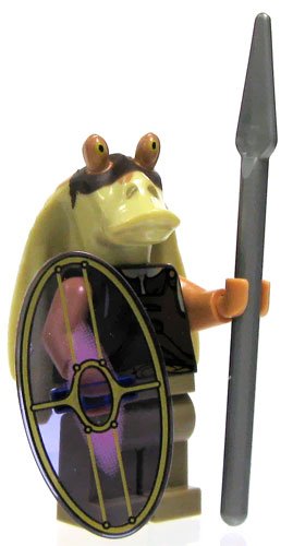 LEGO Star Wars Loose Gungan Warrior Minifigure Spear Shield Loose