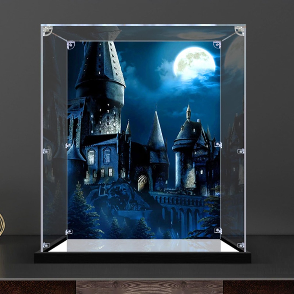 BoHeart Acrylic Display Case Box Compatible Lego 75969 Hogwarts Astronomy Tower Model Protection Dustproof Display Case Gift Model TransparenCompatible with Lego Only Display Case