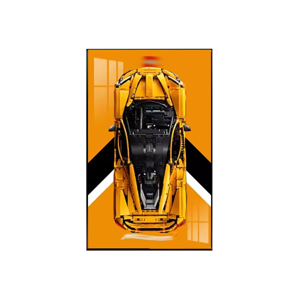 Display Wallboard for Lego 42172 P1 Racing Model Decorative Display Panels for Lego Car Wall Mounted Displays Wallboard GiftOnly Display Wallboard NO Model Option 6