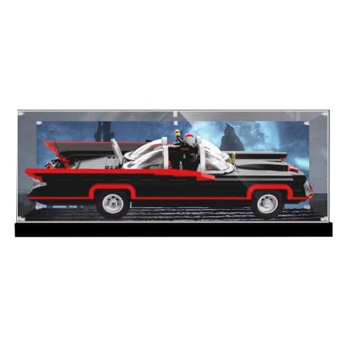 Transparent Acrylic Display Casefor Lego 76328 Chariot Model Clear BoxStorage BoxDisplay BoxCompatible with 76328 Model Display Box only Back Sprayed Raised Base
