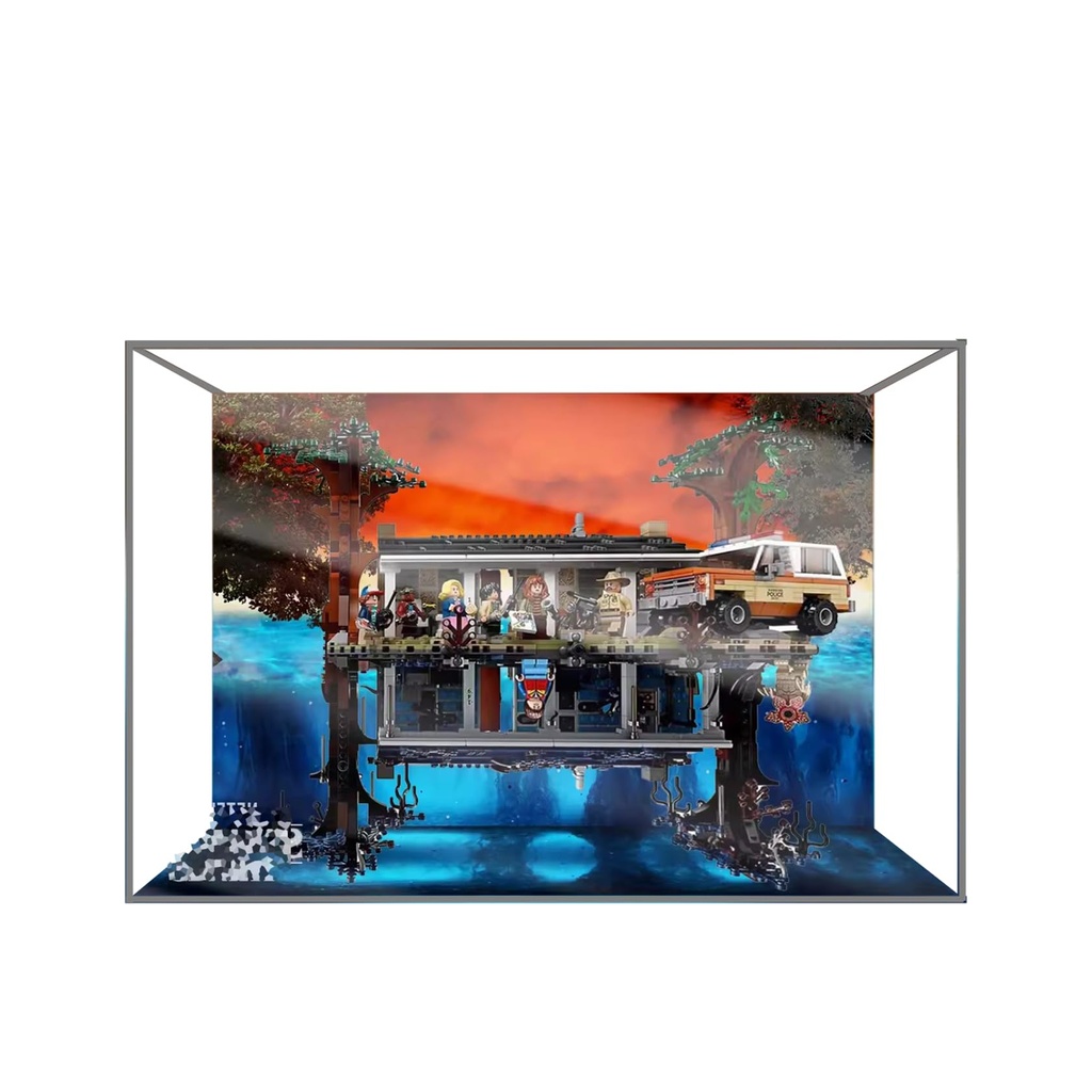 Display Case for Lego 75810 Reverse World Dustproof UVProtected Custom Fit Showcase Gifts for Lego Lovers Theme C503828cm