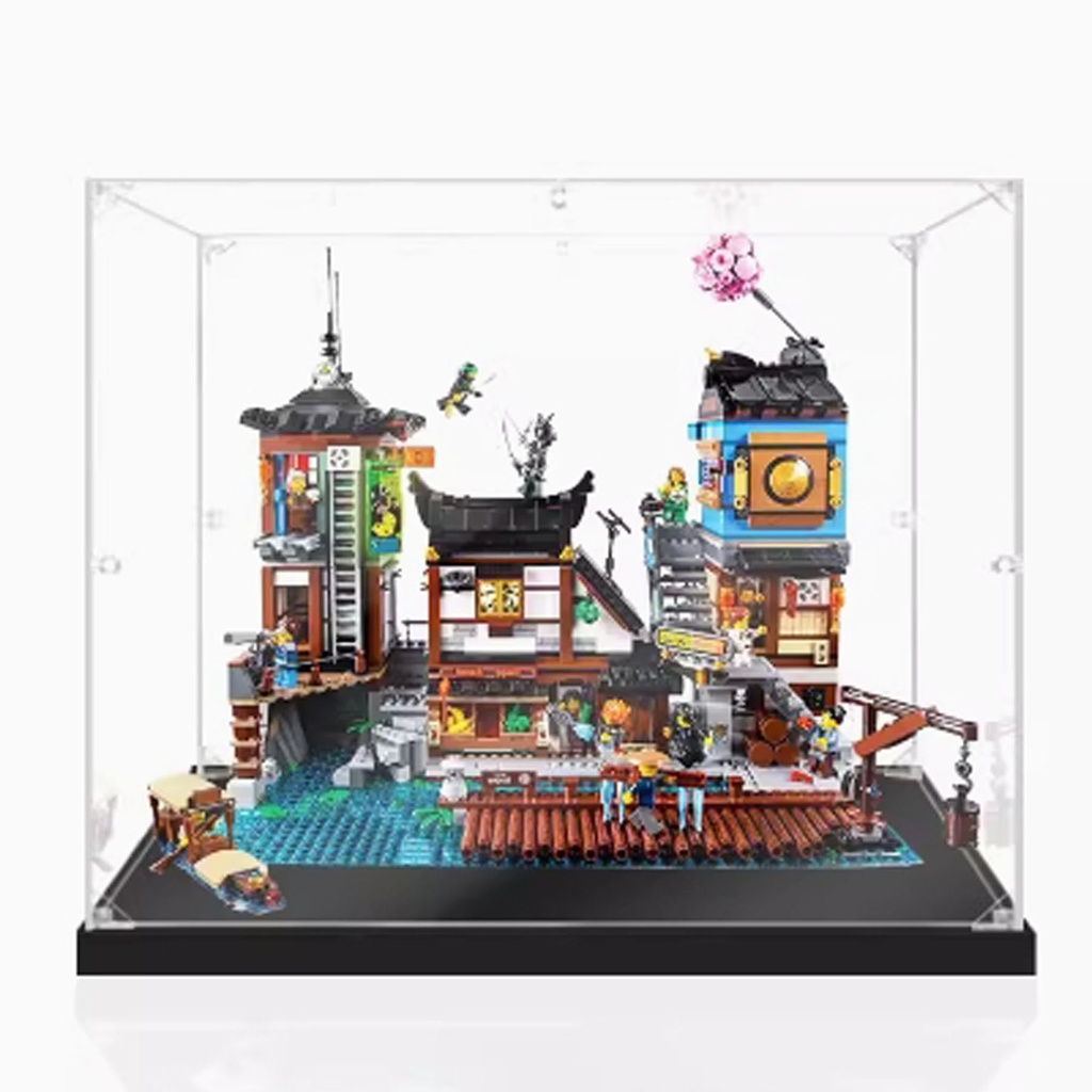 Acrylic Display Box for Lego 70657 City pier Clear Dustproof Display Box Box Only Lego Set Not Included 3mm