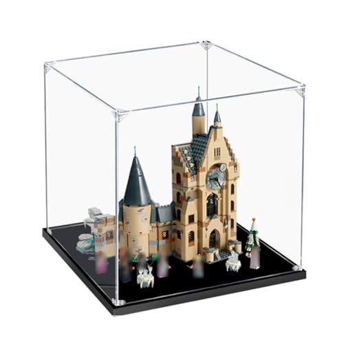 Acrylic Display Box for 75948 Movie Clock Tower Building BlockDustproof Transparent Display Case Compatible with Lego 75948 Model Only Display Case A3MM