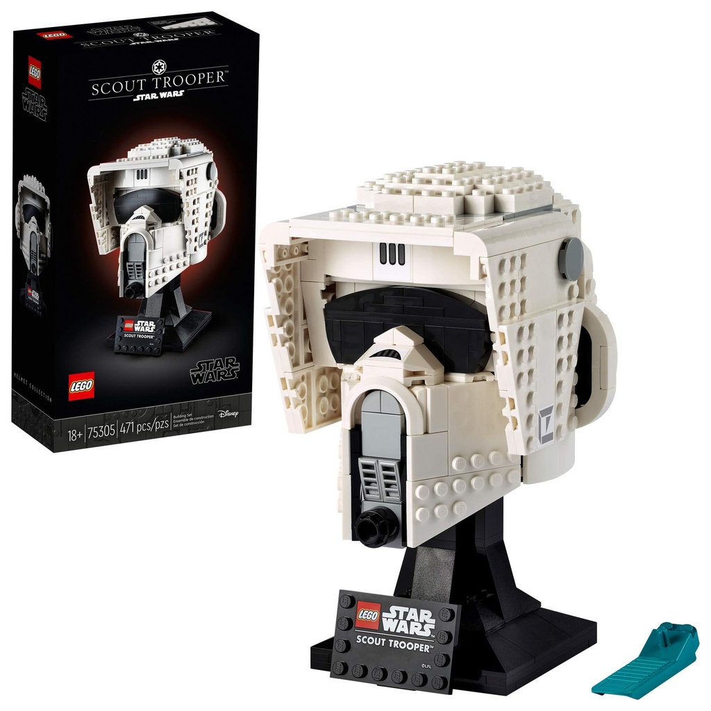 LEGO Star Wars Scout Trooper Helmet 75305 Collectible Building Toy 2021 471 Pieces