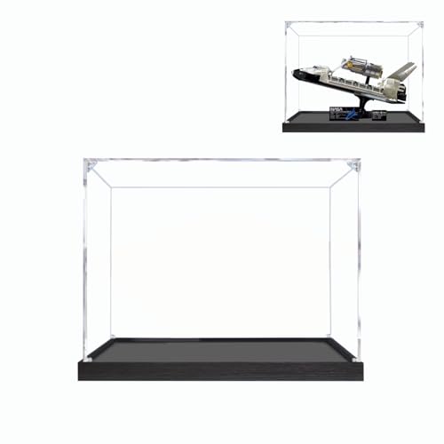 Figures Display Box for LEGO 10283 for Space Shuttle Discovery Acrylic Dustproof Transparent Custom Display Case No Model snap fastener2mm