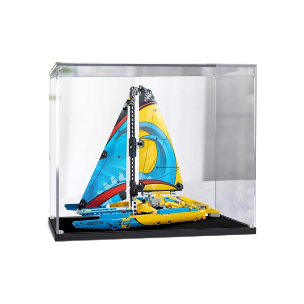 Transparent acrylic display box for Lego 42074 Rowing Sailing model collection dustproof display box display box only 3mm
