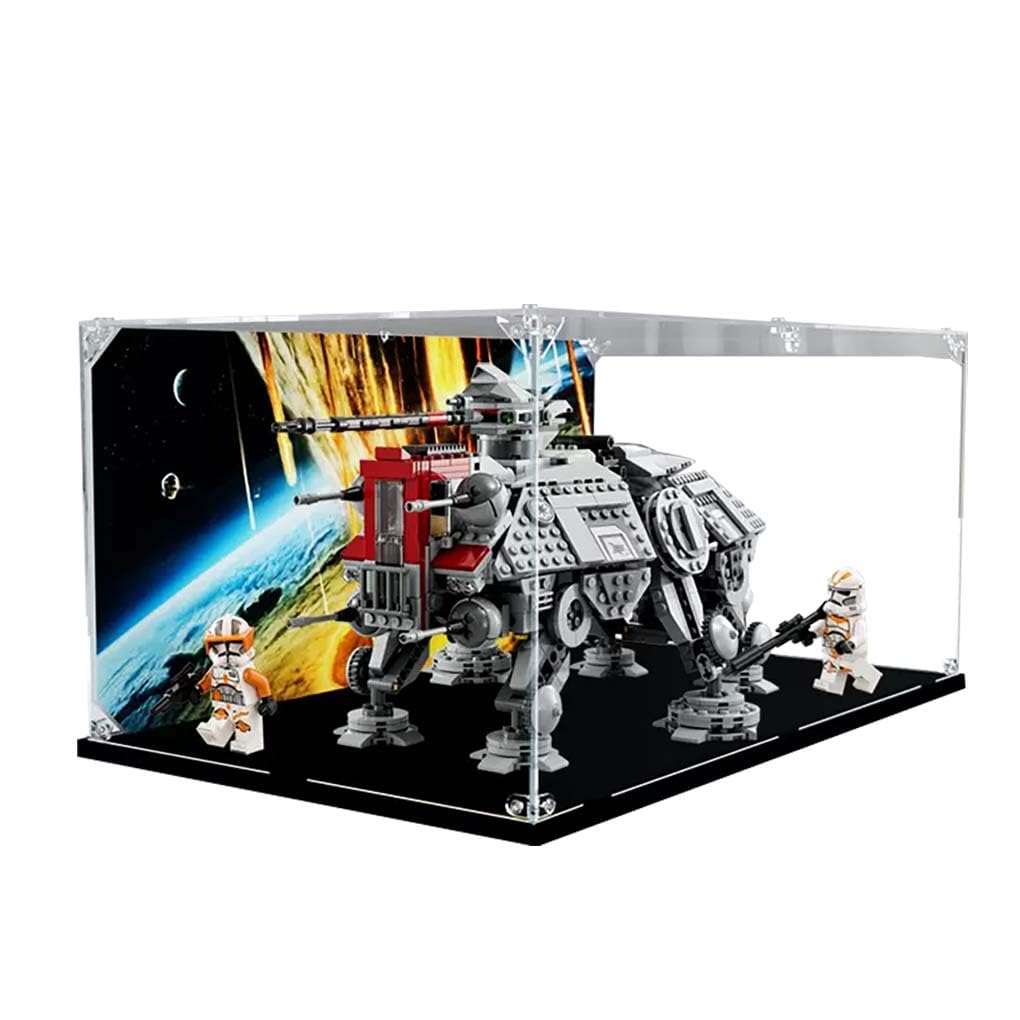 TRUSTFAR Acrylic Dustproof Display Case Designed for LEGO 75337 Star Wars ATTE Walker Building Block Model Transparent Box Display Box Compatible with Lego 75337 No model background2