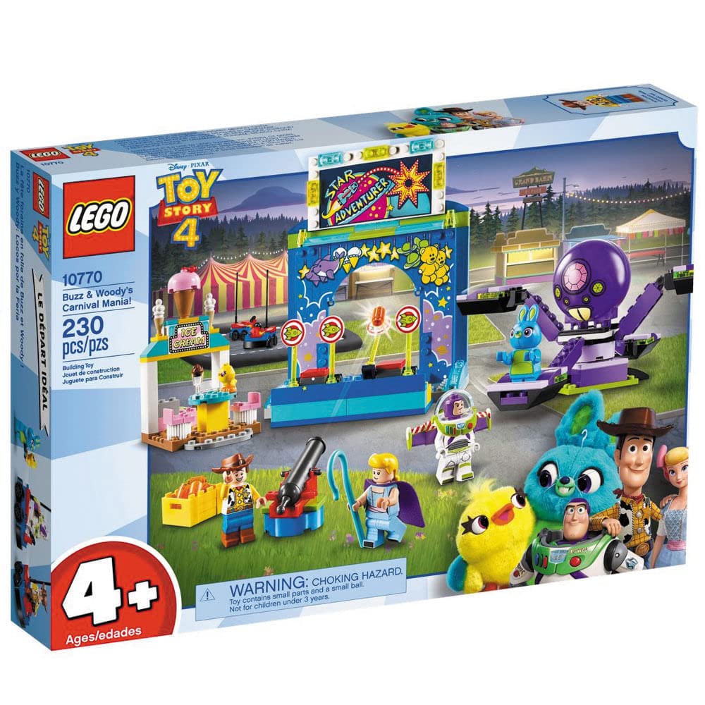 LEGO Disney Pixars Toy Story 4 Buzz Woodys Carnival Mania 10770 Building Kit 2019 230 Piece
