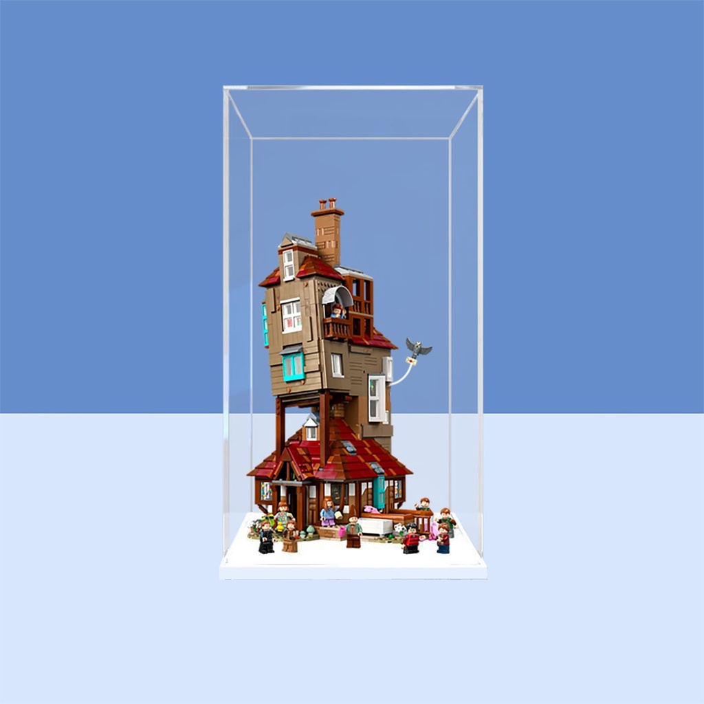 Acrylic Display Case for Lego 76437 Model for The Burrow Collectors Edition Model Sturdy Protection for Your Collectible Model Not Included Option A