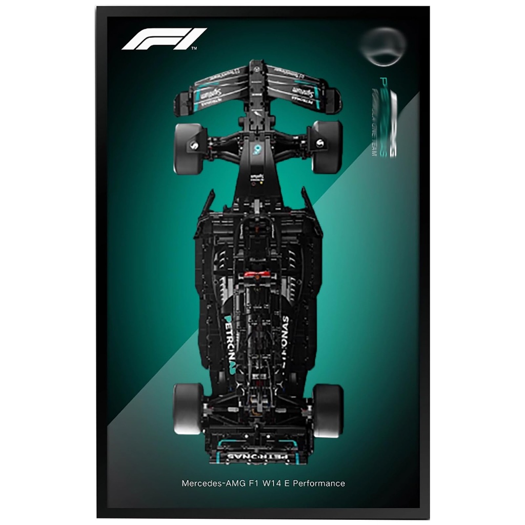 Display Wallboard for Lego 42171 F1 42172 P1 Racing Model Decorative Display Panels for Lego Car Wall Mounted Displays Compatible with Lego 42171 42172Only Display Wallboard 42171