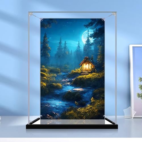 Acrylic Display Case Is Suitable for Lego 76437 Shabby Burrow House Show Box Used for Collecting Displaying and Organizing Models3mm D