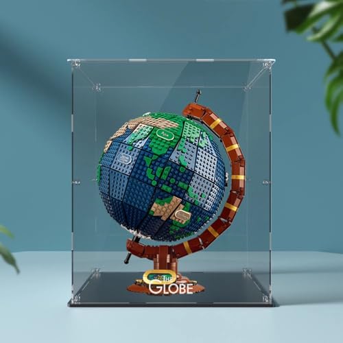 Acrylic Display Case Box Suitable for Lego 21332 globeDisplay box Used for Model display dustproof collectible Storage Model not included 3mm transparent