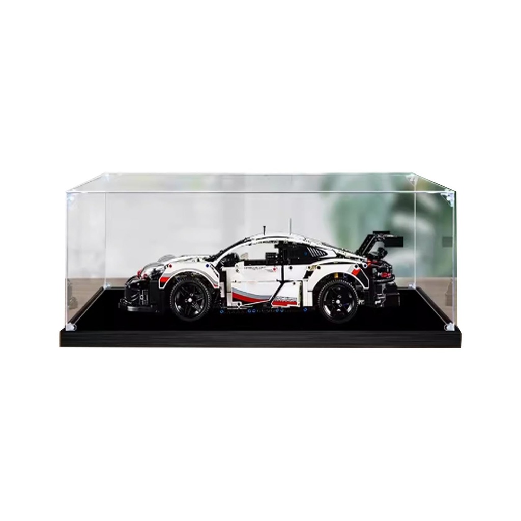 Acrylic display case For Lego 42096 Racecars model dustproof transparent acrylic display case storage box model not included 3mm