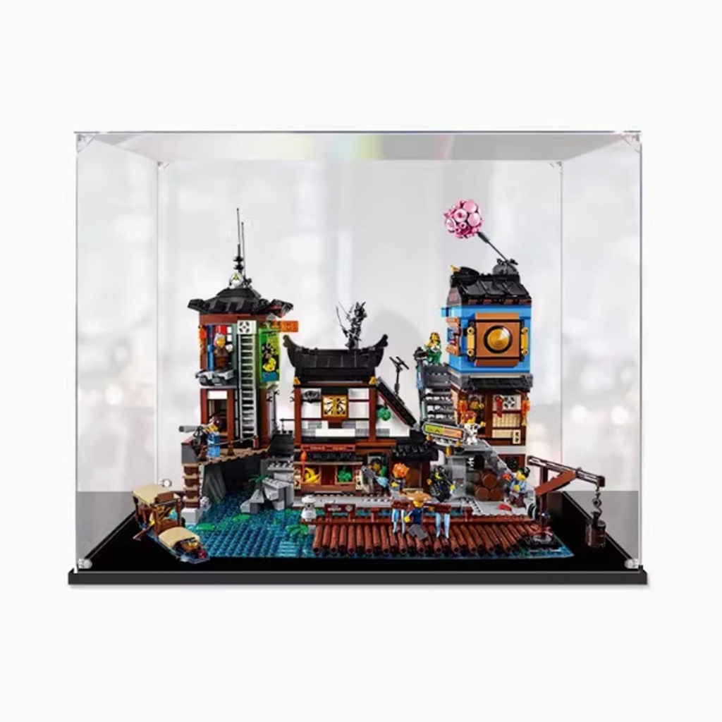 Transparent acrylic display box for Lego 70657 City Dock model collection dustproof display box display box only 2mm