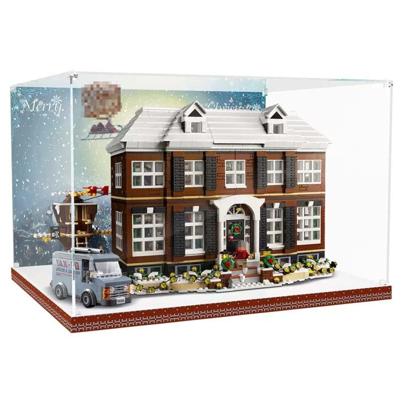 TRUSTFAR Acrylic Display Case for LEGO 21330 Home Alone Building Model Dustproof Box Storage Box Transparent Box Display Box Compatible with Lego 21330No Model