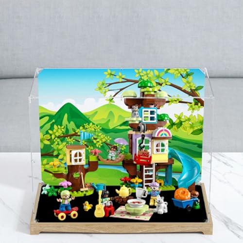 Transparent Acrylic Display Casefor Lego 10993 Creative Treehouse Model Clear BoxStorage BoxDisplay BoxCompatible with 10993 Model Display Box only Log Color
