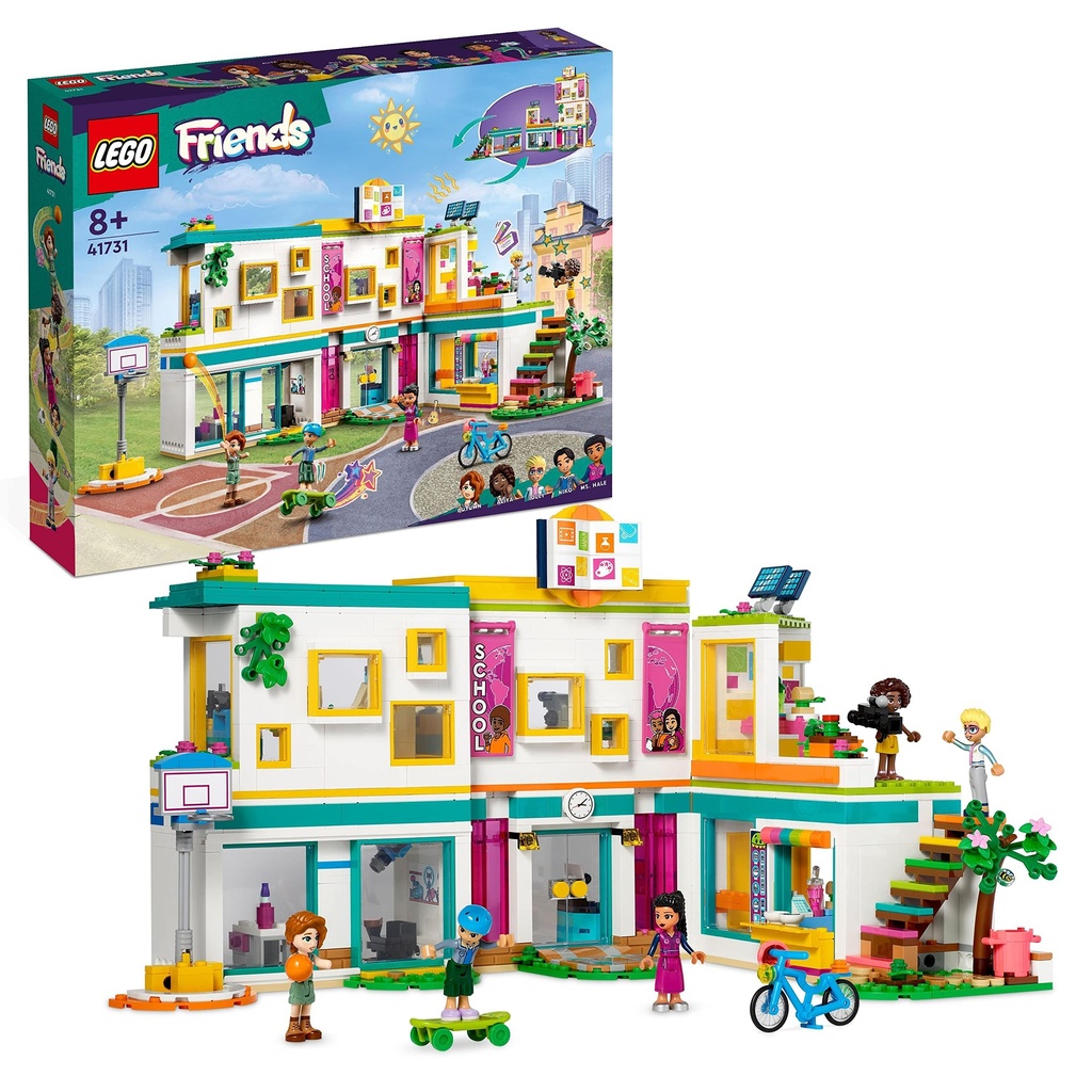 LEGO Friends Heartlake International School Playset Building Toy for 8 Plus Year Old Kids Girls and Boys with 5 Character MiniDolls Accessories Birthday Gift Idea 41731