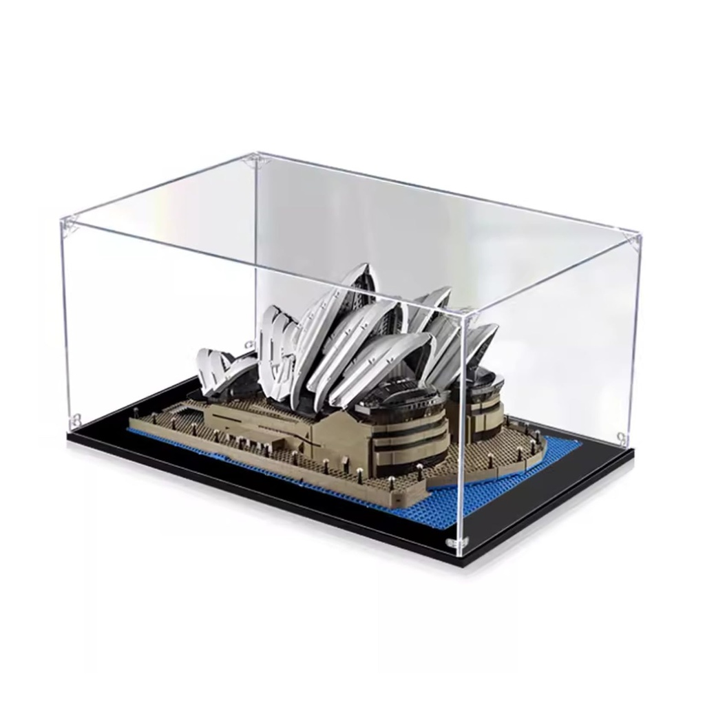 Acrylic Display Case for Lego Creator Expert 10234 Sydney Opera House Dustproof Display Box compatible with Lego Gift 2mm Transparent