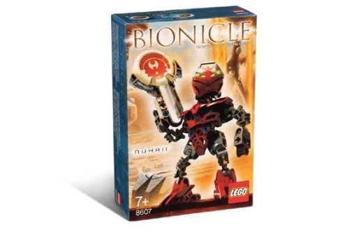 Lego Bionicle Matoran of Metru Nui Mini Box Set Figure 8607 Nuhrii Red by LEGO