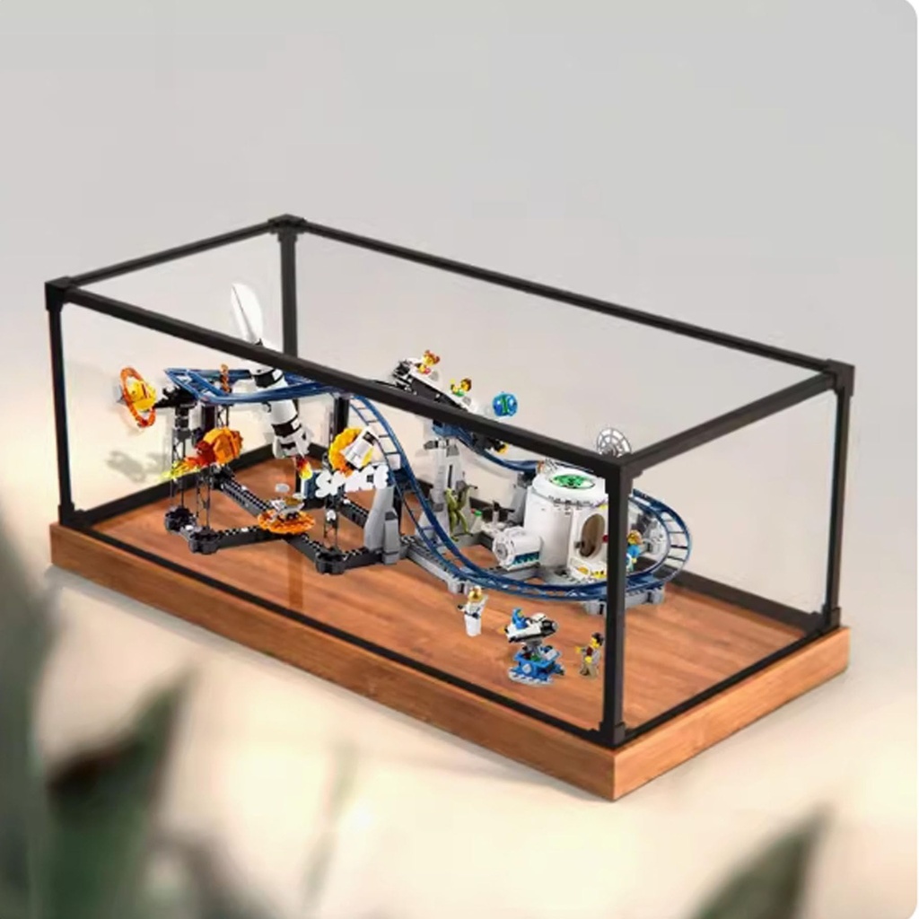 Acrylic Display Clear Collectors Box Compatible with Lego 31142 Space Roller Coaster Building Block Model Dust Storage Box Display Box Box Only Style 2