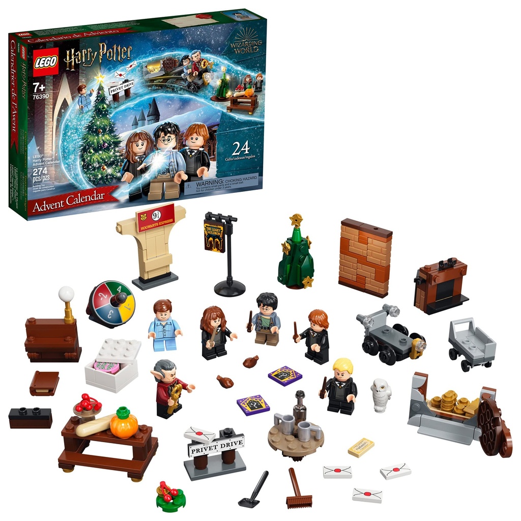 LEGO Harry Potter Advent Calendar 76390 for Kids 24 Cool Harry Potter Toys Including 6 Minifigures 2021 274 Pieces