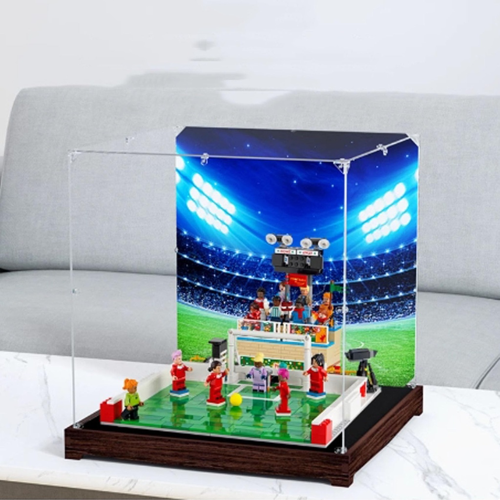 Transparent Acrylic Display Casefor Lego 40634 Light of The Race Model Clear BoxStorage BoxDisplay BoxCompatible with 40634 Model Display Box only Black Walnut