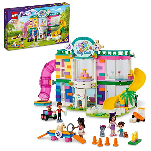 LEGO 41718 Friends Pet DayCare Center Animal Set Heartlake City Toy Gifts for Kids Girls and Boys 7 Plus Years Old with Doggy Figure 3 Mini Dolls