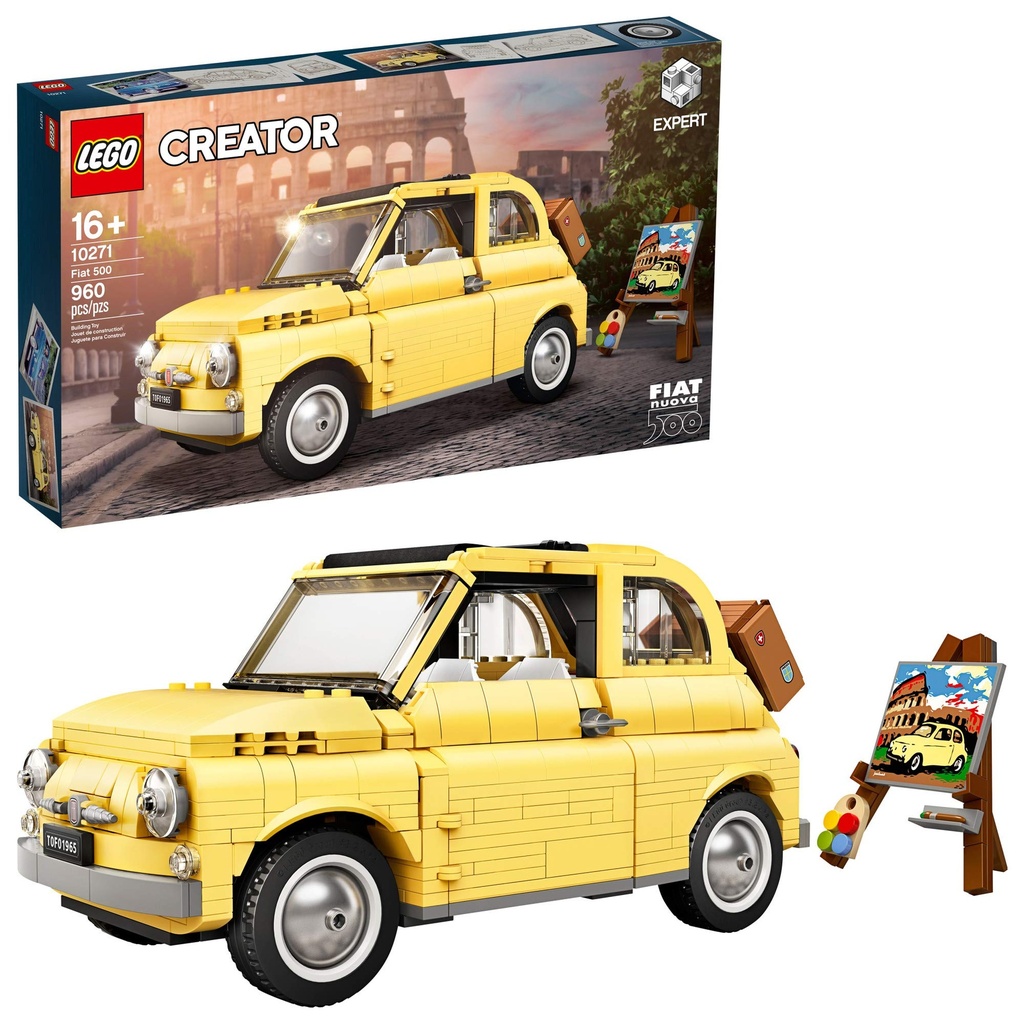 LEGO Creator Expert Fiat 500 10271 Toy Car Building Set for Adults and Fans of Model Kits Sets Idea 2020 960 Pieces