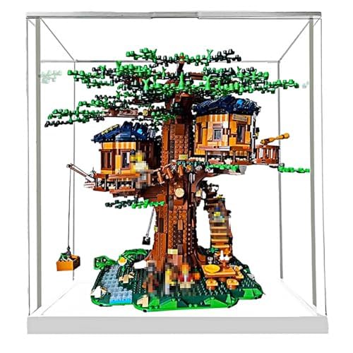 BoHeart Acrylic Display Case for Lego 21318 Thickened Clear Acrylic Display Box for Collectibles Countertop Display Case for Action Figures Model Toy Dustproof Showcase Black