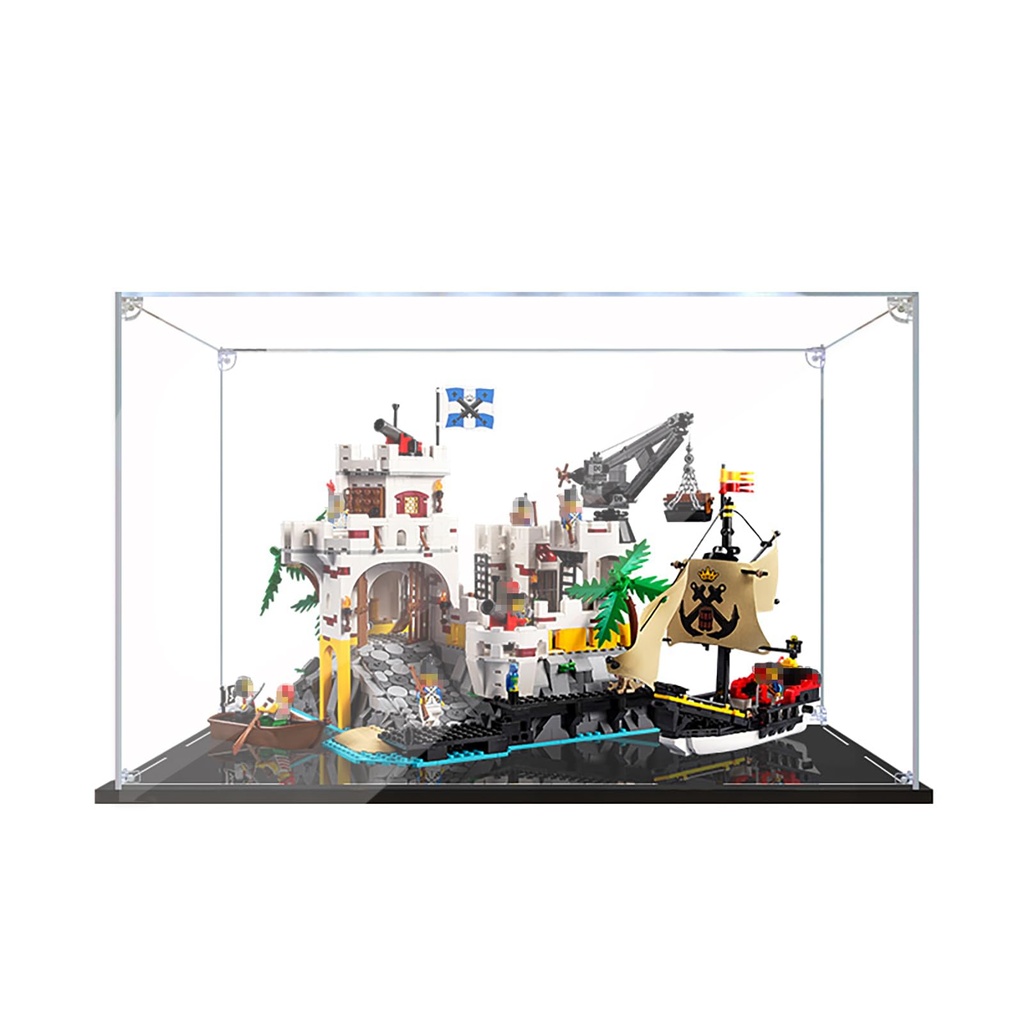 Acrylic Display Case for LEGO 10320 Building Set Dustproof Display Box Clear Acrylic Plate with Base HD TransparentMirror Transparent 3mm